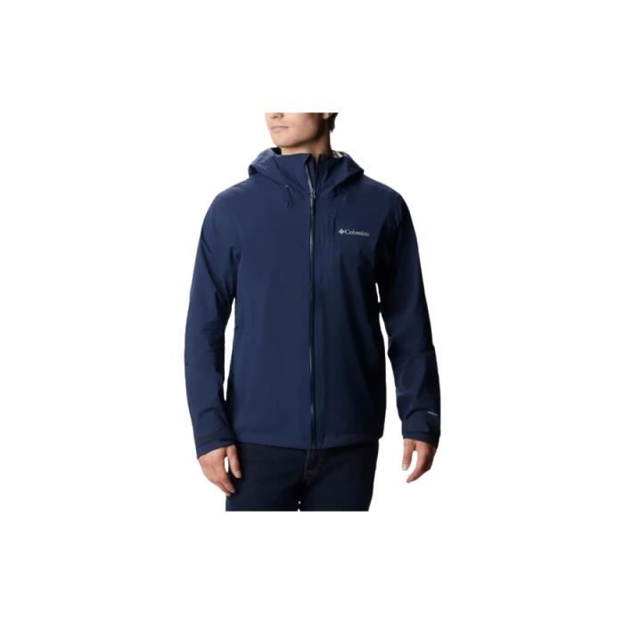 Veste Columbia Omnitech Homme - Bleu Essence/Gris Graphite - Taille S - Neuve Avec étiquettes