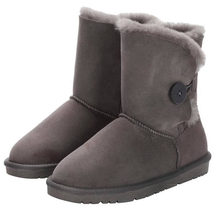 Bottes Cosplay Père Noël Pour Homme - Simili Cuir, Fermeture éclair, Revers Blanc - Accessoire Déguisement Noël