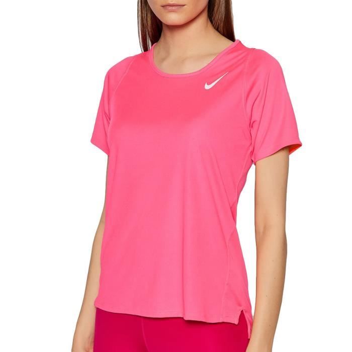 T-shirt de Running Rose Fluo Femme Nike Race Pink - Cdiscount Prêt-à-Porter