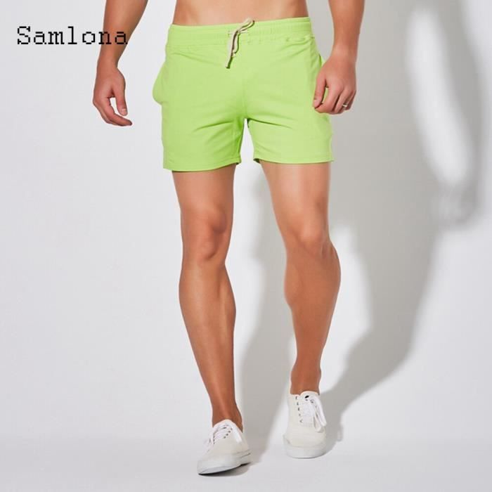 Short De Plage Homme Taille 36 - Marque Swivel - Couleur Beige - Occasion TB