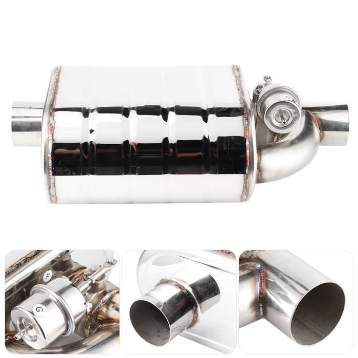Valve Universelle De Contrôle D'Échappement Voiture - Acier Inox 2.5in - Riloer Tuyau Échappement