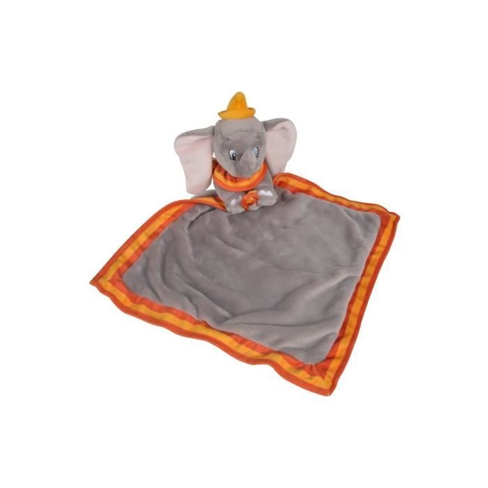 Doudou éléphant Dumbo Nicotoy Disney plat gris