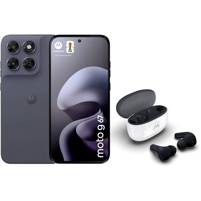 Smartphone MOTOROLA Moto G67 + moto buds 2 - Stockage 256 Go RAM 4 Go Gris