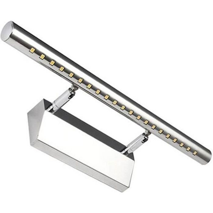 UKNANY Applique murale LED en acier inoxydable pour miroir de salle de bain avec interrupteur 
