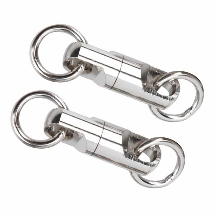 Agraves Duo-Lock Phad Fishing - Lot De 50/100 Pièces Acier Inoxydable | Pour Leurres Et Lignes De Pêche