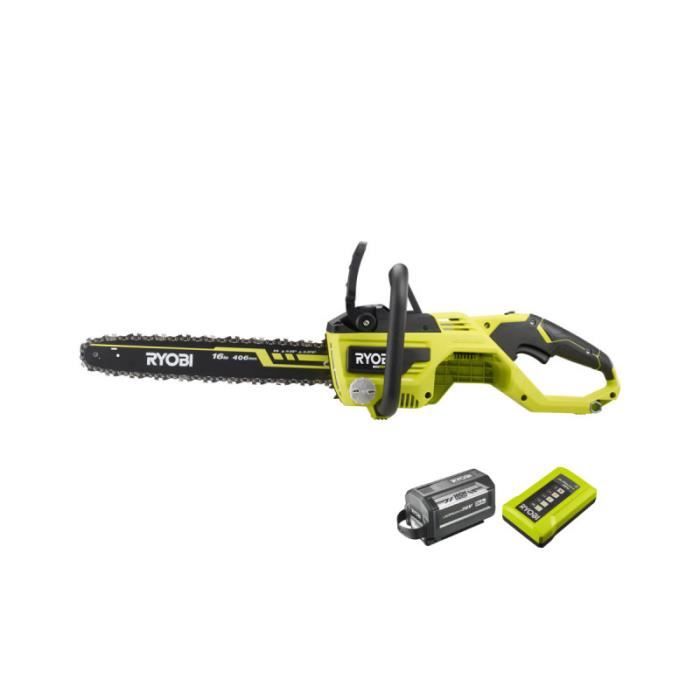 Tronçonneuse RYOBI 36V Brushless - 1 batterie LithiumPlus 36V 6.0Ah High  Energy - 1 chargeur rapide - RY36CSX40B-160 - Cdiscount Jardin