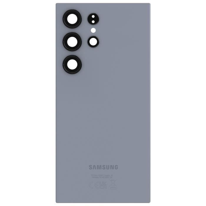 Vitre arrière Original pour Samsung Galaxy S24 Ultra Samsung Gris Lavande