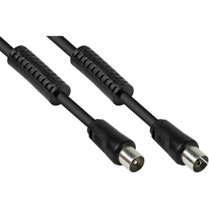 Lot De 16 Connecteurs Coaxiaux TV à 90° - 8 Mâles + 8 Femelles, Pour Câble D'antenne (cuivre/plastique)
