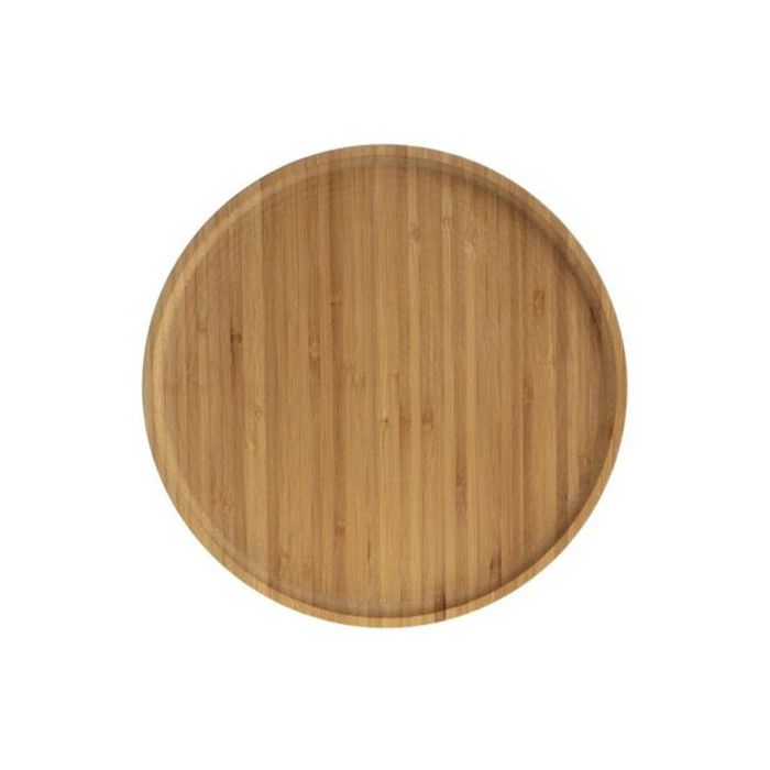Lot de 6 Assiettes Bambou 26cm Naturel