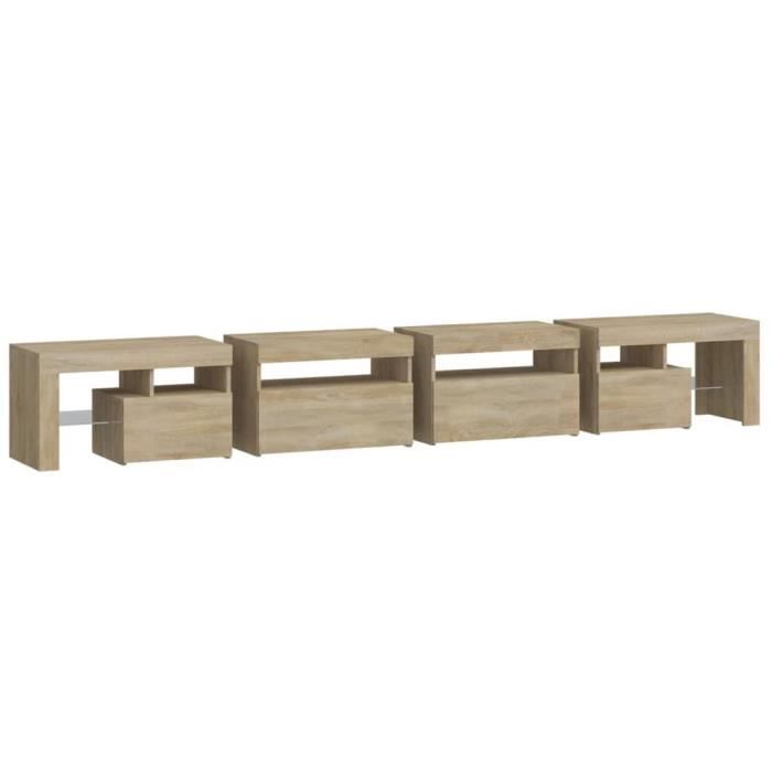 Mobile TV Legno Multistrato Con Luci RGB VIDAXL - Mobile Porta TV Con Luci LED Grigio Cemento 260x36 Luci Led Per Tv Mobile TV Legno Multistrato Con Luci RGB VIDAXL - Mobile Porta TV Con Luci LED Grigio Cemento 260x36 Luci Led Per Tv
