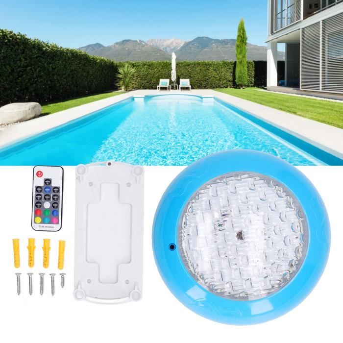 Projecteur LED Piscine HINOPY 45 W - RVB, IP68, Télécommande - Pour Piscine, Spa, Aquarium - 12 V AC, 3000 Lm