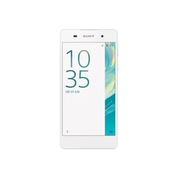 Smartphone Sony XPERIA E5 F3311 4G LTE 16 Go Blanc - Android 6.0 - 5\