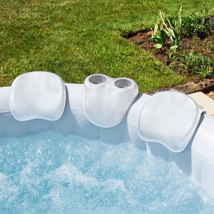 Coussin de Spa et Porte Gobelet pour Spa Gonflable Set Confort Spa Kit — free download