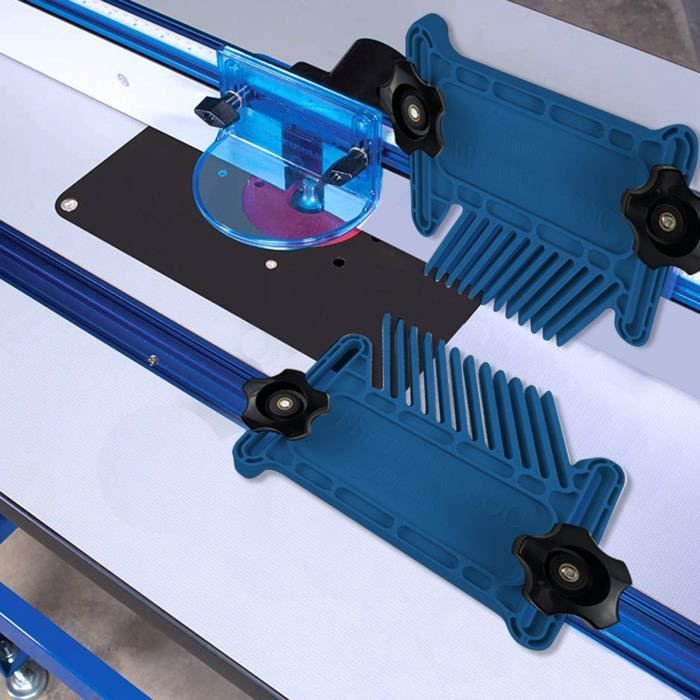 2Pcs Planche à Plumes Bois - Kit Multifonction Pour Table Scie Et Routeur Menuiserie