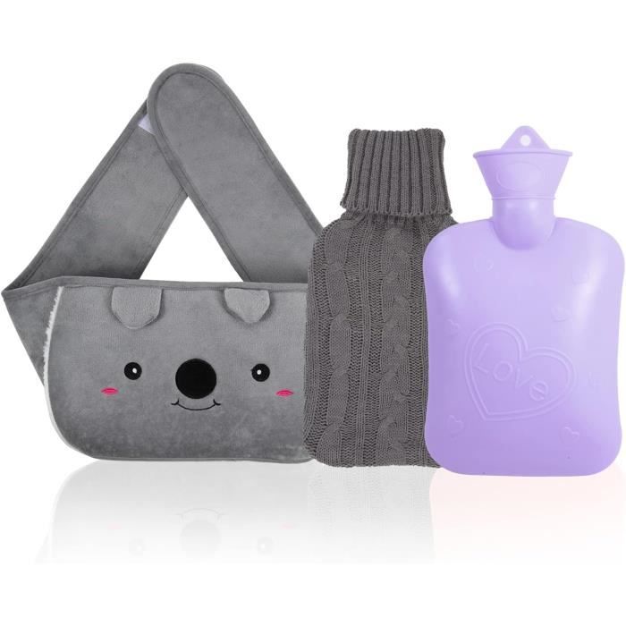Mini Bouillotte Hugo Frosch Avec Housse Tricot - 0,2 L, Lavable - Fabriqué En Allemagne