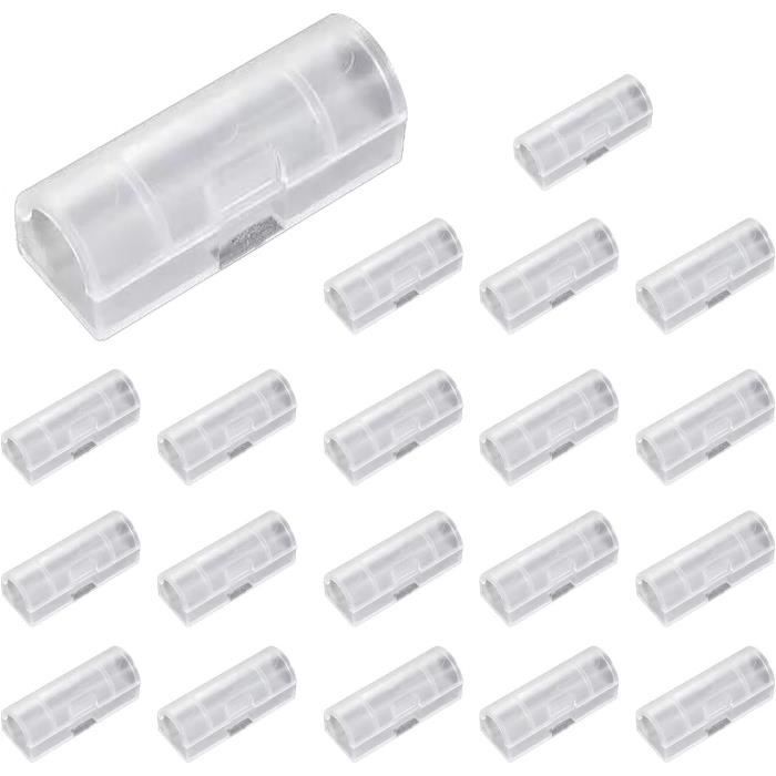 JeoPoom Clips Câble[20 Pcs], Clips Rangement De Câble, Serre Câble