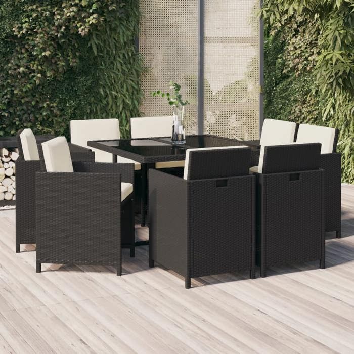 vidaXL Ensemble à manger 9 pcs - vue 2