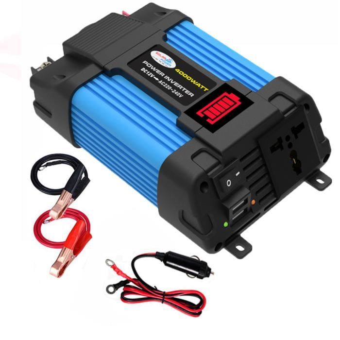 Convertisseur 4000W pur sinus（DC 12V à 220V AC ）- Onduleur