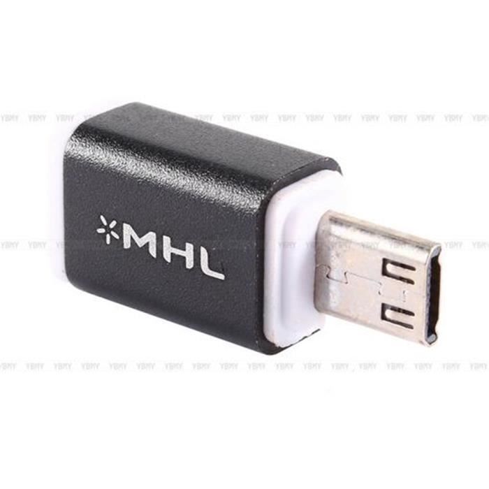 Adaptateur MHL HDMI Micro USB 1080P HDTV 511 Pin Converteur Pour