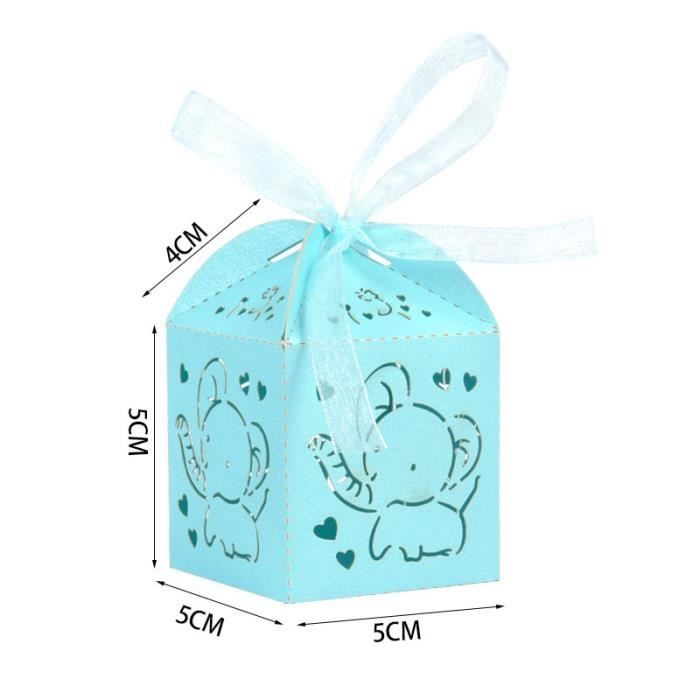 Lot De 50 Boîtes Cadeaux En Forme De Vase - Parfait Pour Dragées, Bonbons, Petits Cadeaux - Vert Et Rouge