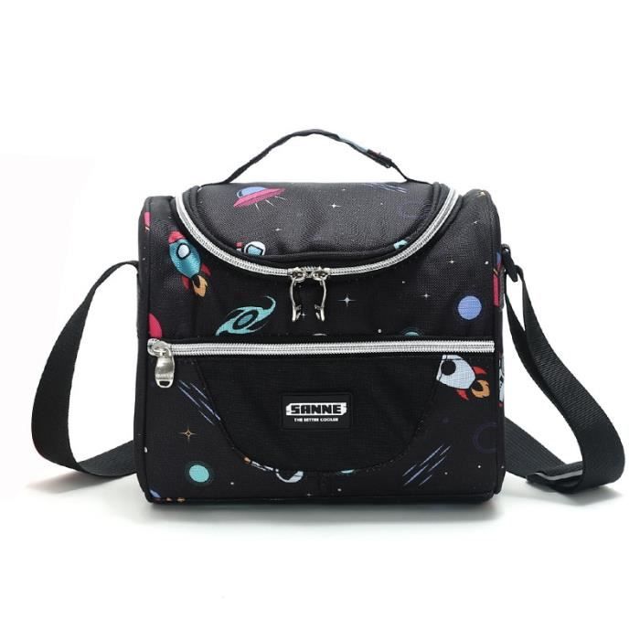 Sac à Déjeuner Isotherme Fille/Femme - Motif Cœur Et Nœud - Étanche - Pour École, Bureau Ou Pique-nique