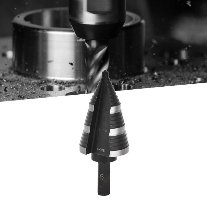 Foret étagé GISS De 4 à 12mm - Idéal Pour Perçages Progressifs - Occasion En Bon état De Fonctionnement