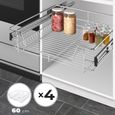 Tiroir Telescopique De Cuisine Pour Placard De 60 Cm 4 Pieces