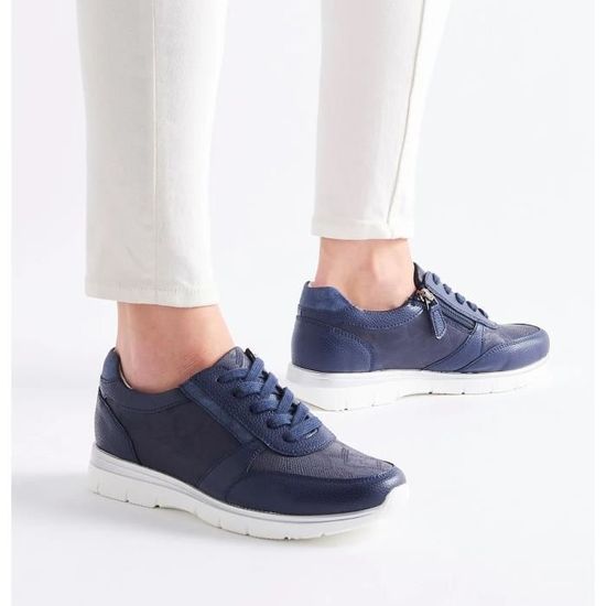 Baskets femme DAMART Amortyl Bleu marine Dessus iris et