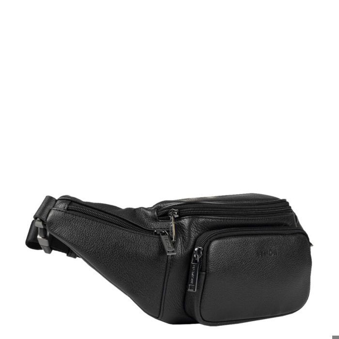 Banane Bemon Enzo Cuir de vachette grainé H14 x L45 x P8 cm  Ceinture ajustable