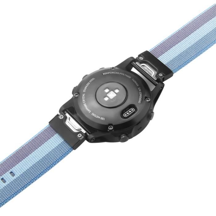 Bracelet sangle de montre en Nylon pour Garmin Fenix 5 Forerunner