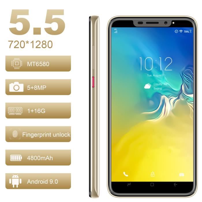 AOYODKG A10- Smartphone 4G Débloqué Pas Cher Android 9.0 5.5 HD