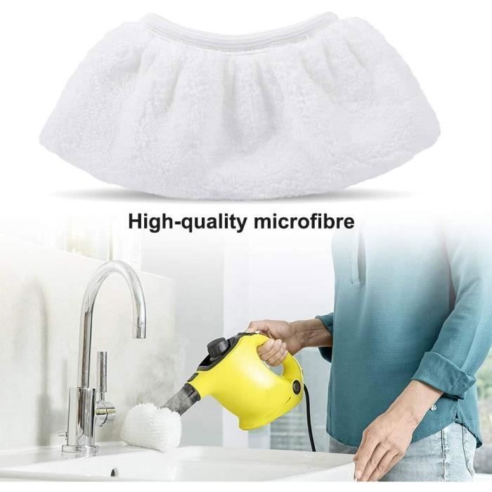 6 Chiffons Microfibre Recharge Pour Kärcher Easyfix - Compatible SC1 à SC5, Nettoyeur Vapeur, Lavable - 1