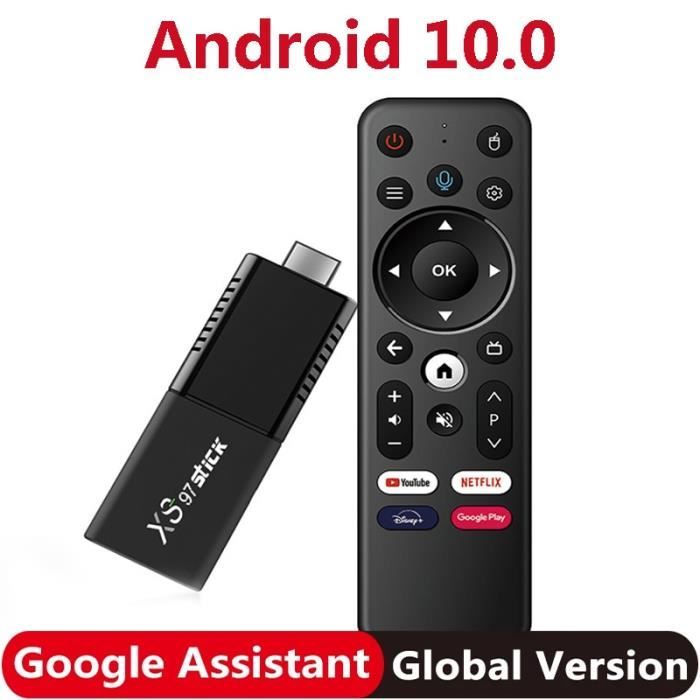 Récepteur-décodeur,Clé TV intelligente IPTV Android 10.0, décodage