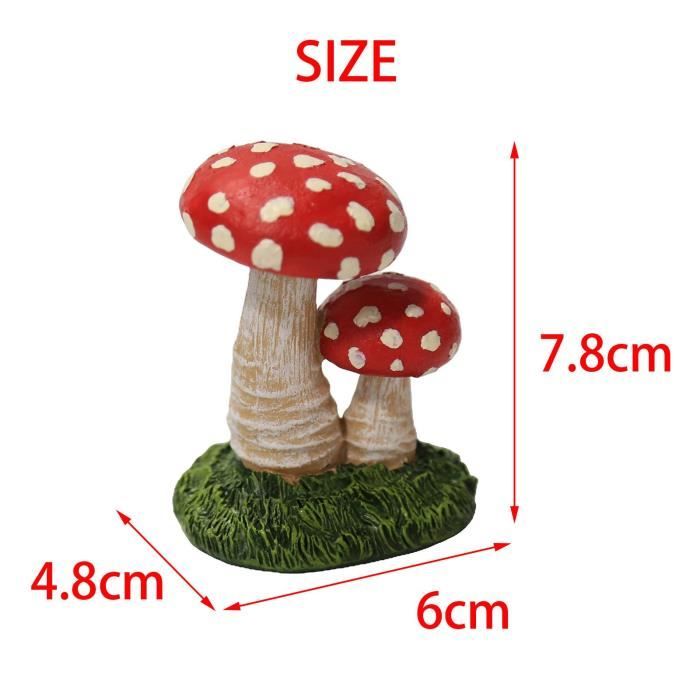Figurine champignons 50 cm
