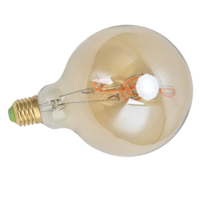 Lampe LED E27 dimmable avec filament note de musique, G125, 4,5w