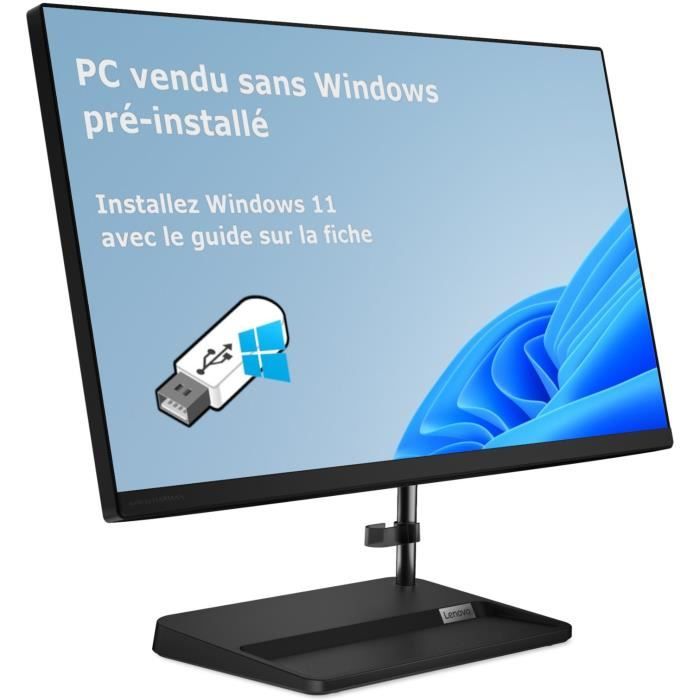 PC Tout-en-un LENOVO IdeaCentre 3 24IAP7 | Sans Windows - 23.8