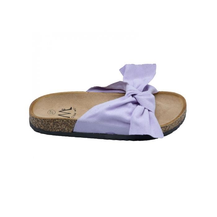 Claquette avec noeud 2025 femme