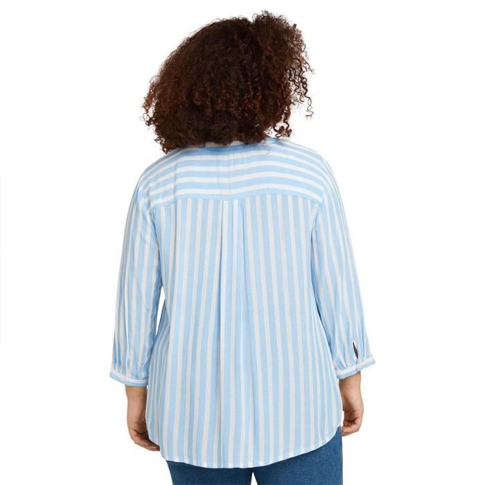 Chemisier Rayé Noir Et Blanc Un Deux Trois - Taille 38 - Coton - Occasion Très Bon état