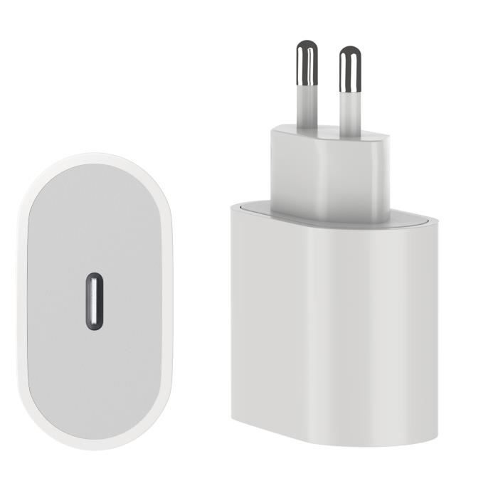 Chargeur Rapide USB-C 25W Blanc pour iPhone 15 Pro Max, iPhone 15 Pro, iPhone  15, iPhone 15 Plus - Cdiscount Informatique