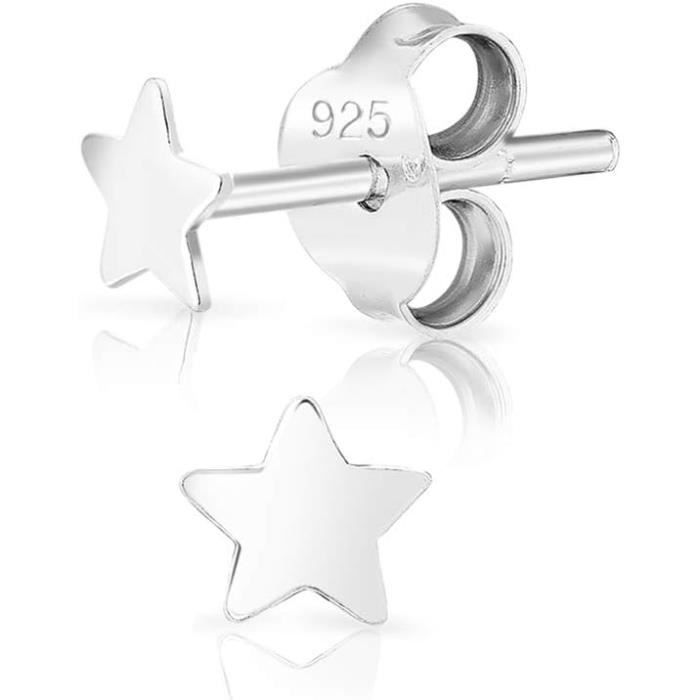 10 Paires De Poteaux Pour Boucles D’oreilles – Argent Sterling 925, Fermeture Bague