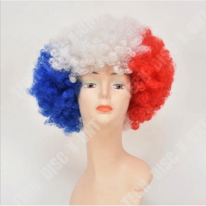 Perruque de couleur de drapeau national TECH DISCOUNT