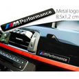 BMW Emblème M Performance - Aluminium Noir - Logo Autocollant 8,5 X 1,2 CM Série 1 2 3 4 5 6 7-2