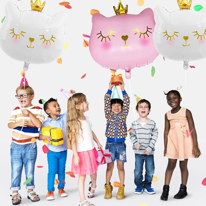 Lot De 7 Ballons D'Anniversaire Pour Fille, Décoration Anniversaire