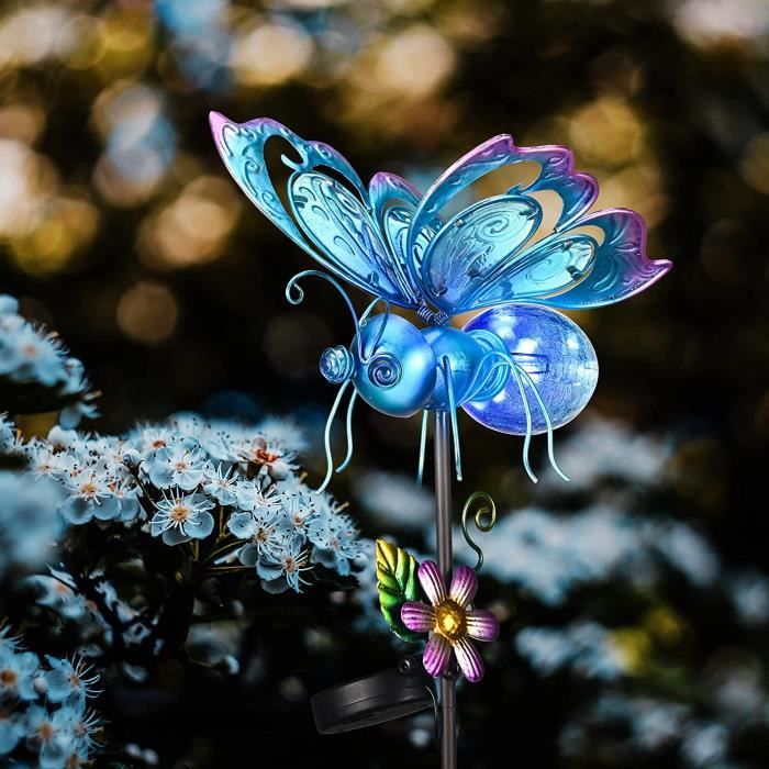 Fleur solaire papillon