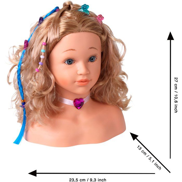Tête à Coiffer Et Maquiller Enfant - 62 Pièces, 3 En 1 (coiffure, Maquillage, Manucure) | Jouet Fille 3-5 Ans