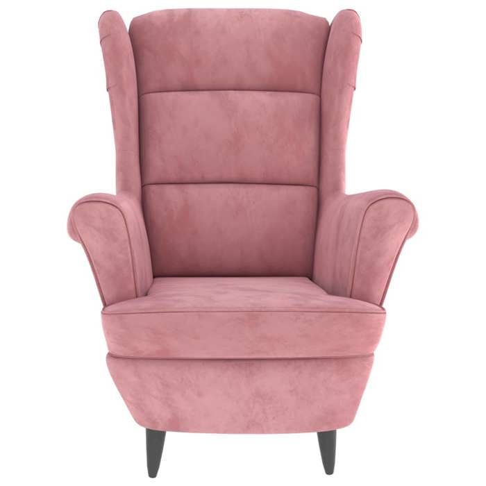 Vidaxl fauteuil rose 64x64x90 cm velours VIDAXL Pas Cher 