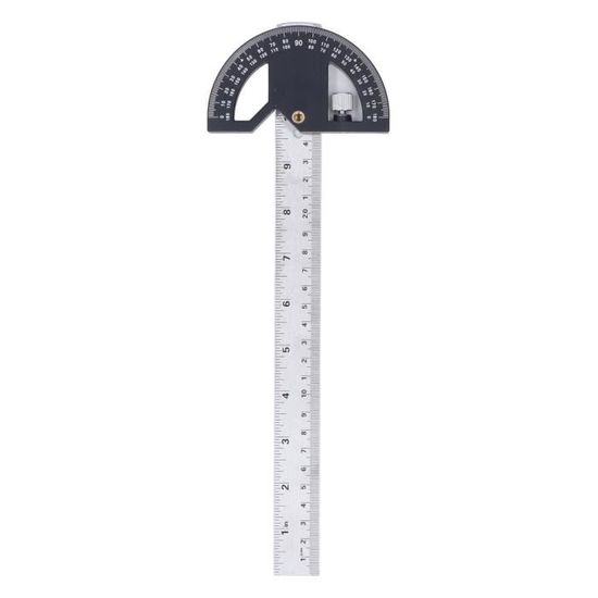 Règle De Bord En Alliage D'aluminium Pour Menuiserie - Outil De Traçage Précis Avec Curseur, 23x9cm - 2