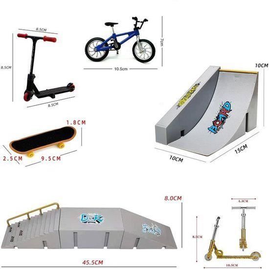 Finger scooter deux roues Mini planches à roulettes rampe ensembles