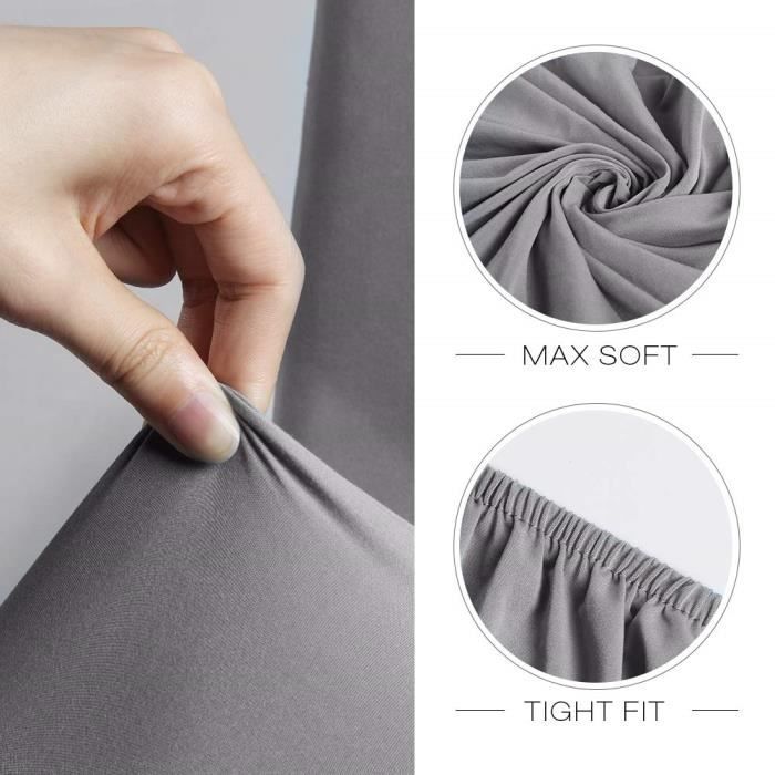 Housses De Chaises Extensibles Dossier Rond - Lot De 2, 4 Ou 6 - Protection Anti-taches Pour Salle à Manger, Cuisine - Design Moderne