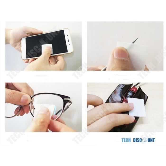 Lot de Lingettes nettoyantes pour verre lunettes écrans smartphone